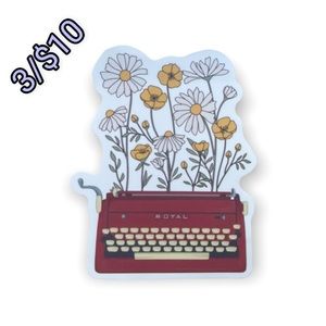 ✨3/$10✨Daisy Typewriter Sticker